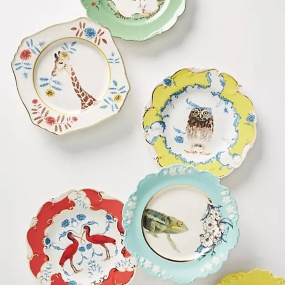 NWT Anthropologie  Lou Rota Nature Menagerie  Side Plate. Chameleon - Picture 2 of 3